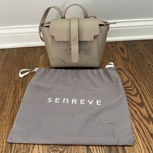 Senreve Mini Maestra in Sand Pebbled Leather